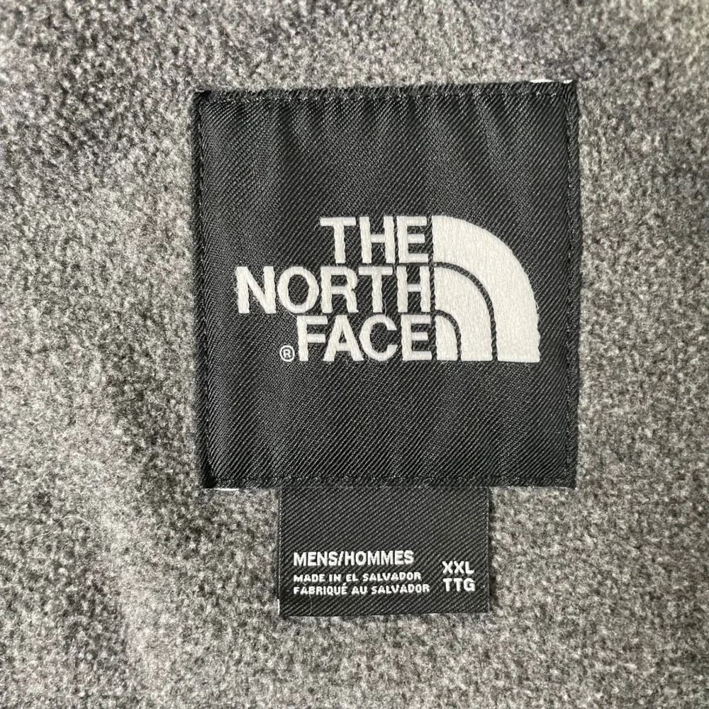 The North Face Denali Jacket Mens XXL Gray Black Colorblock Zip Up Outdoor